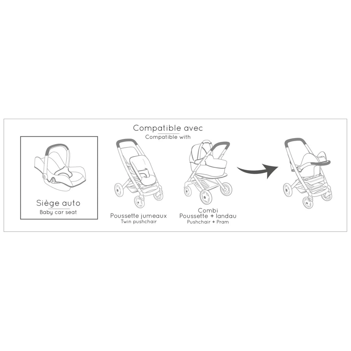 Smoby Maxi-Cosi Sage, 3in1