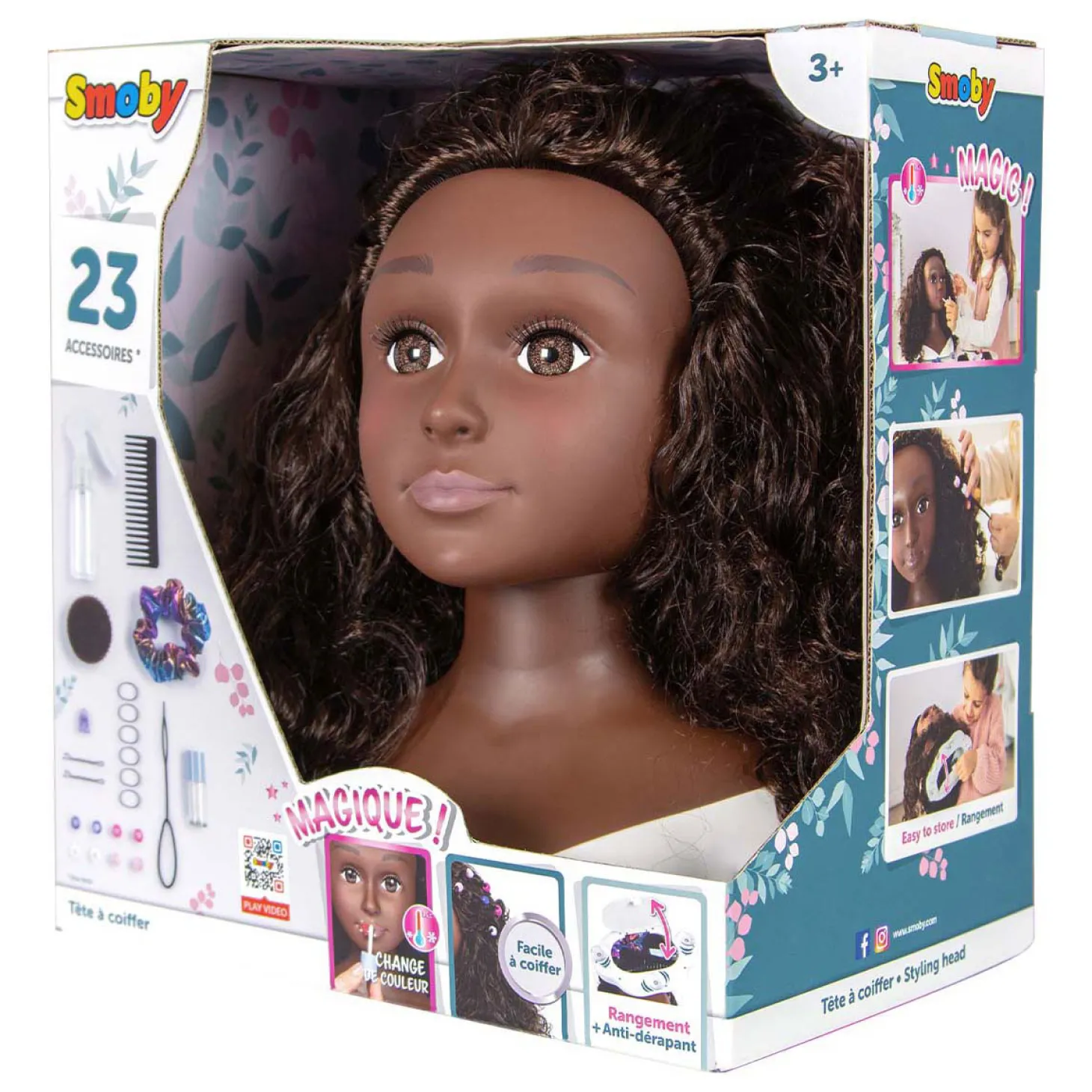 Smoby Mijn Beauty Kappop Afro met Accessoires, 23dlg.