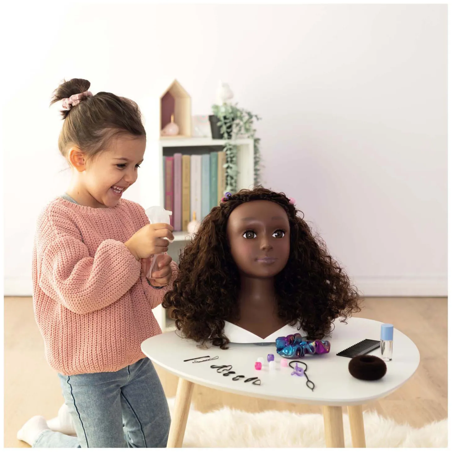 Smoby Mijn Beauty Kappop Afro met Accessoires, 23dlg.