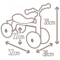 Smoby Rookie Loopfiets Roze