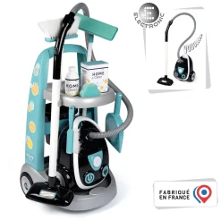 Smoby Schoonmaaktrolley met Stofzuiger, 8dlg.