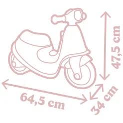 Smoby Scooter Loopauto Roze