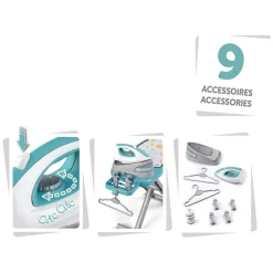 Smoby Strijkplank met Strijkijzer, 9dlg.