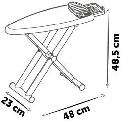 Smoby Strijkplank met Strijkijzer, 9dlg.