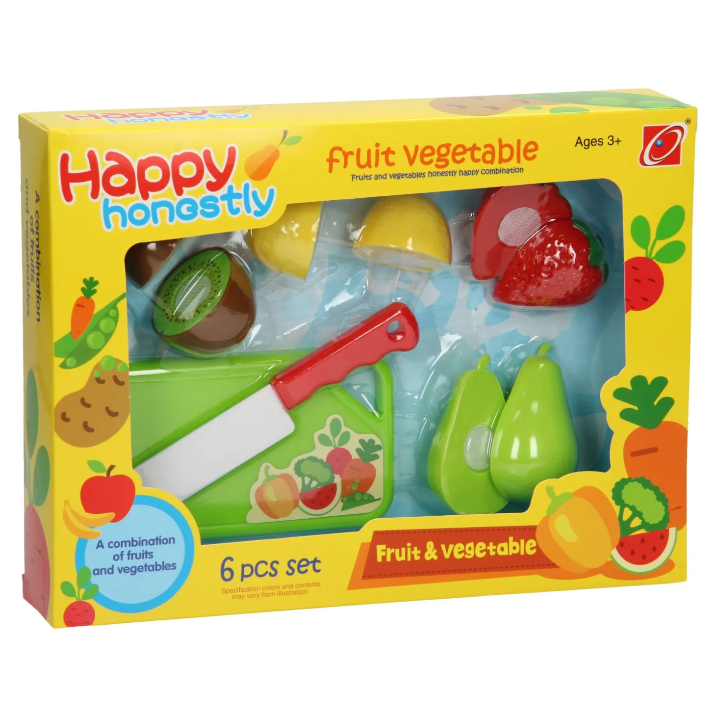 Snijfruit met Snijplank, 10dlg.