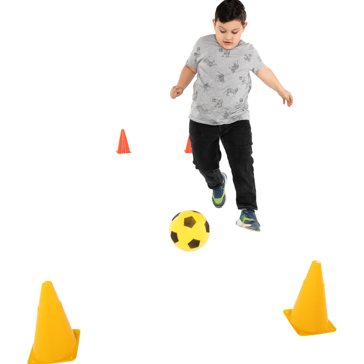 Soft Voetbal met 4 Pionnen