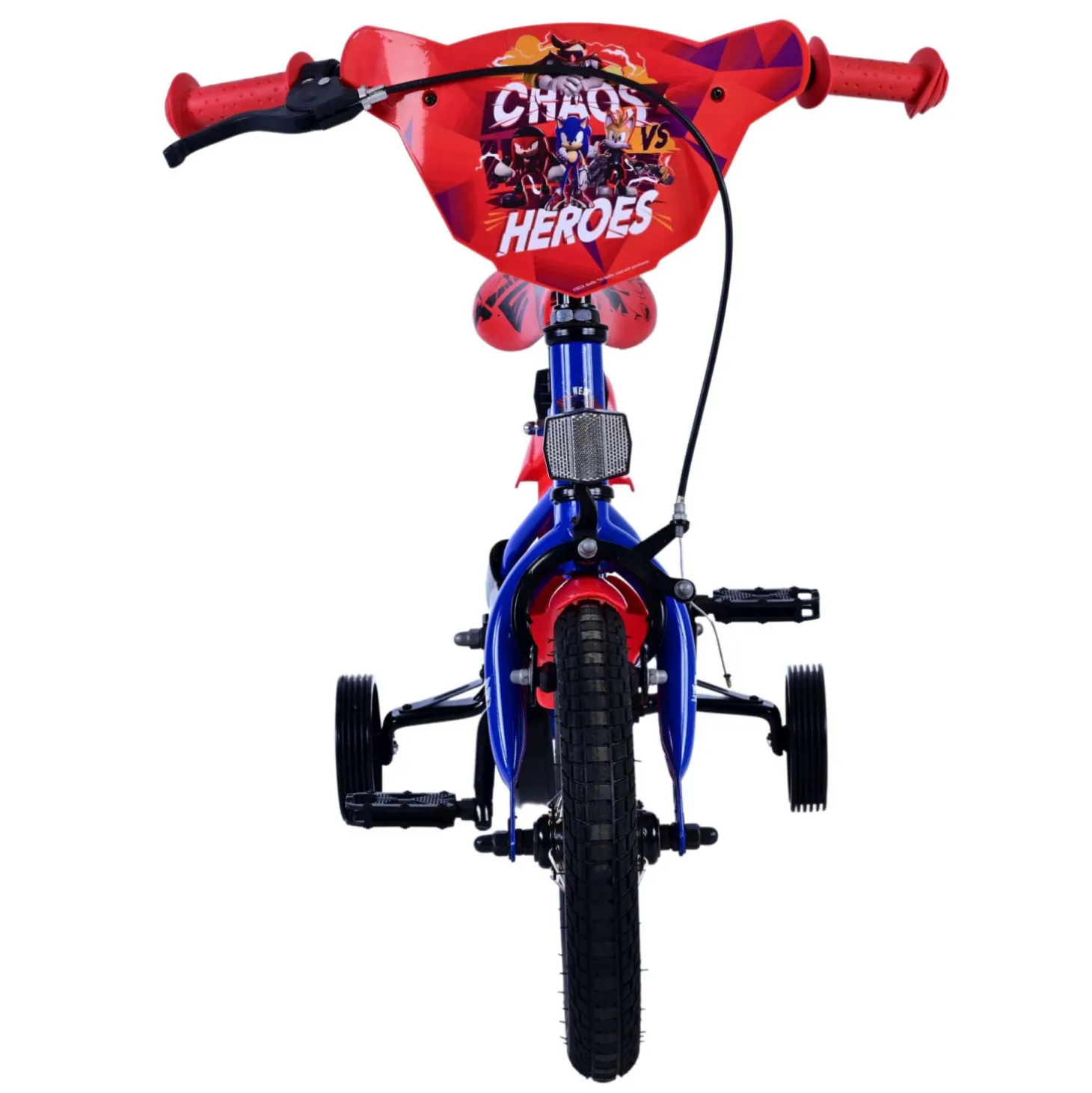 Sonic Prime Fiets - 12 inch - Blauw Rood