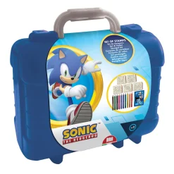 Sonic Reis Stempel- en Kleurkoffer