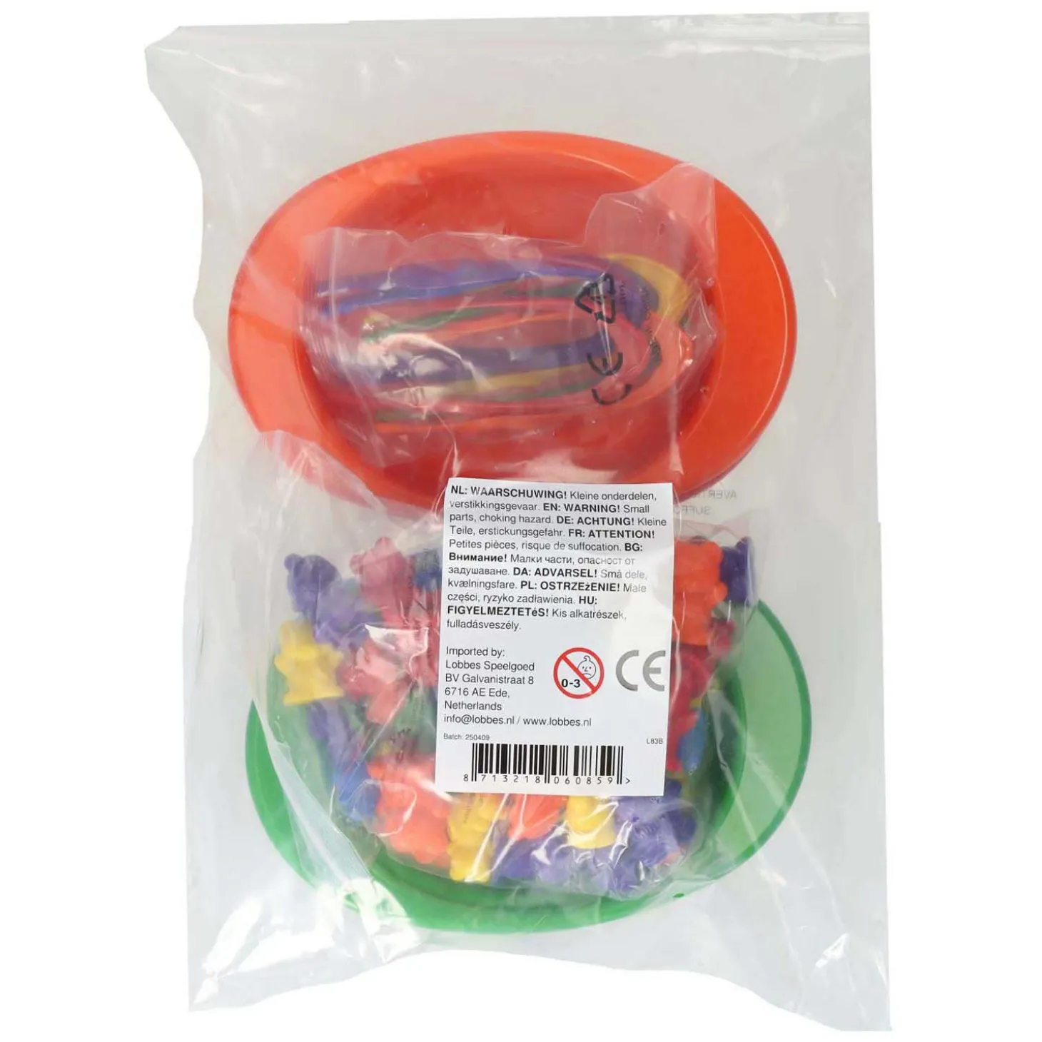 Sorteerset met 6 Gekleurde Schaaltjes