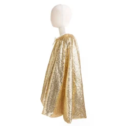 Sparkle Cape met Pailletten Goud, 4-6 jaar