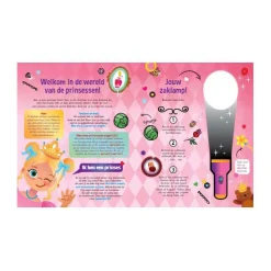 Speuren met Prinsessen Zoekboek met Kartonnen Zaklamp