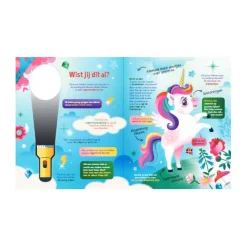 Speuren Naar Unicorns Zoekboek met Kartonnen Zaklamp