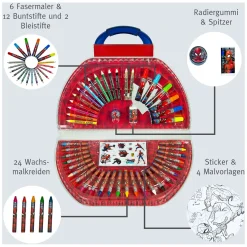 Spiderman Kleurkoffer, 51dlg.