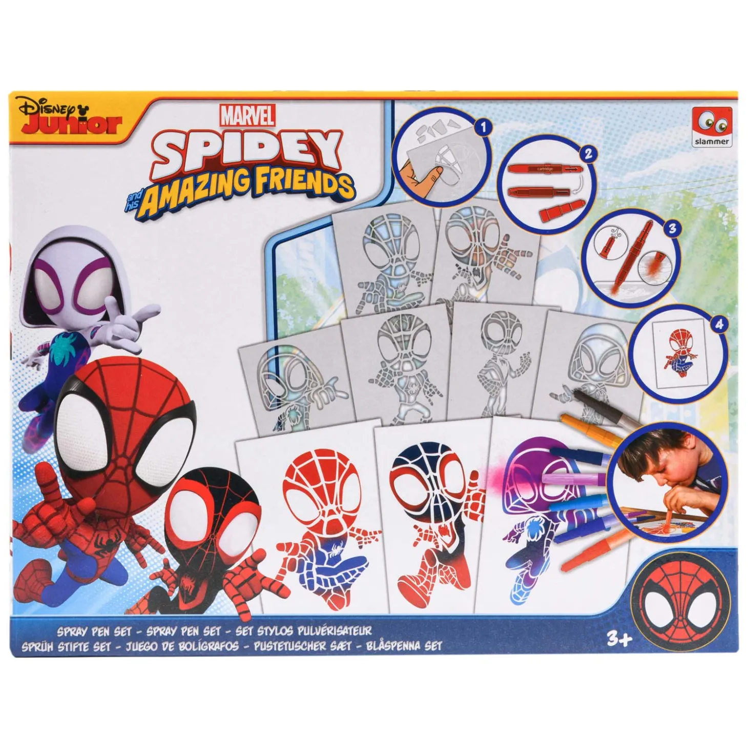 Spidey Blaaspennen Set