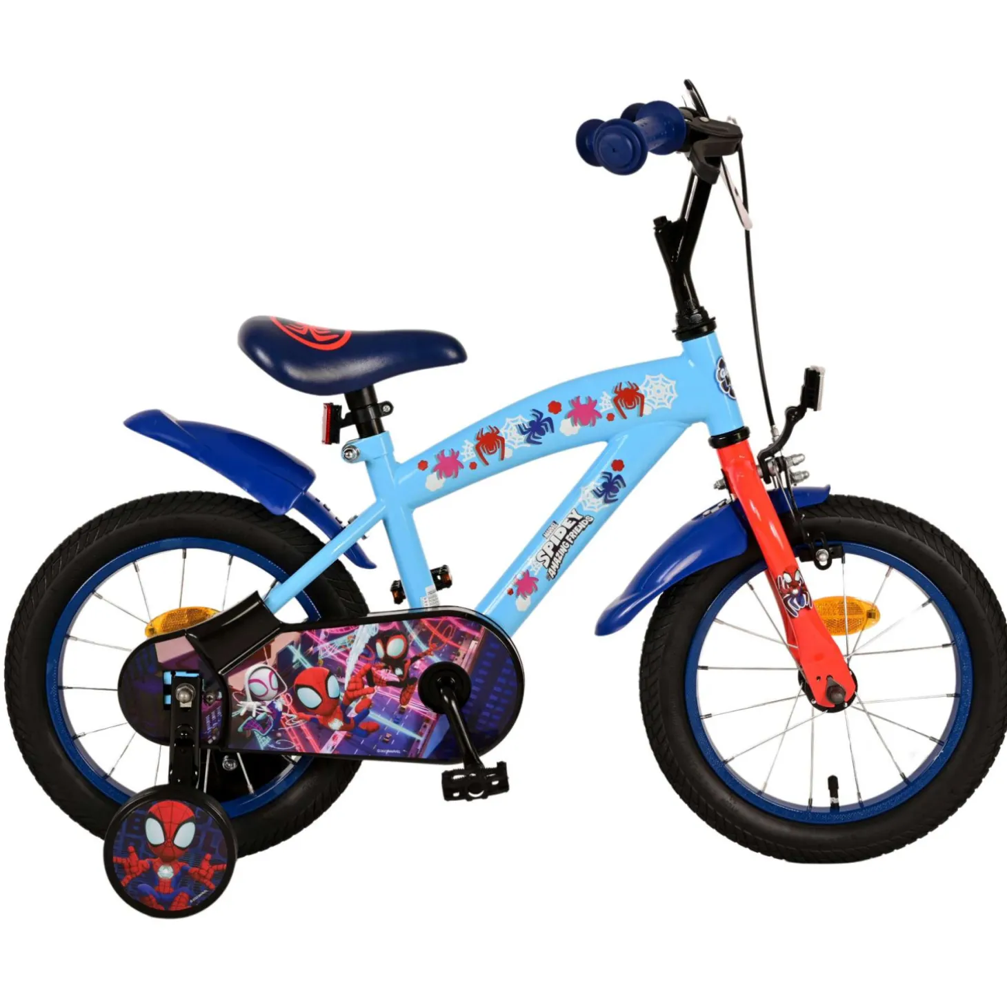 Spidey Fiets - 14 inch - Blauw