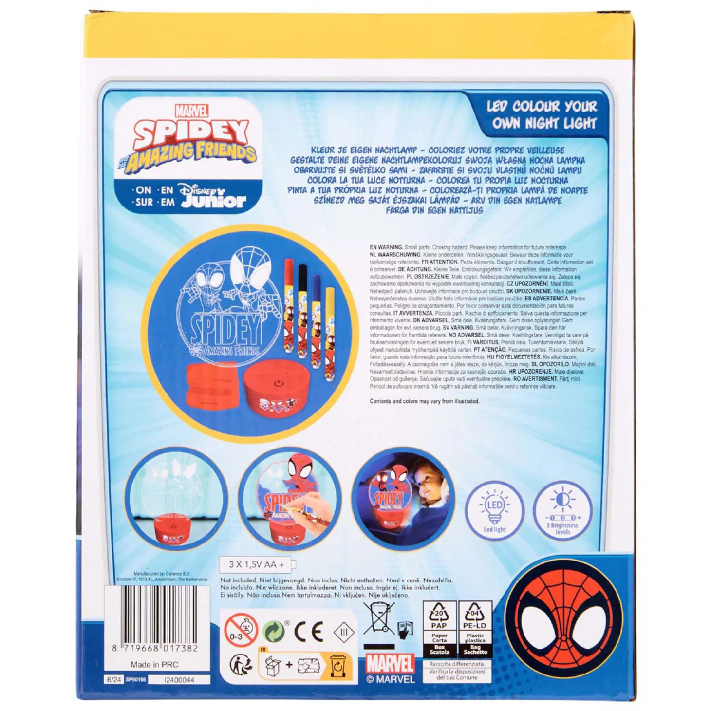 Spidey Maak je eigen LED Nachtlampje
