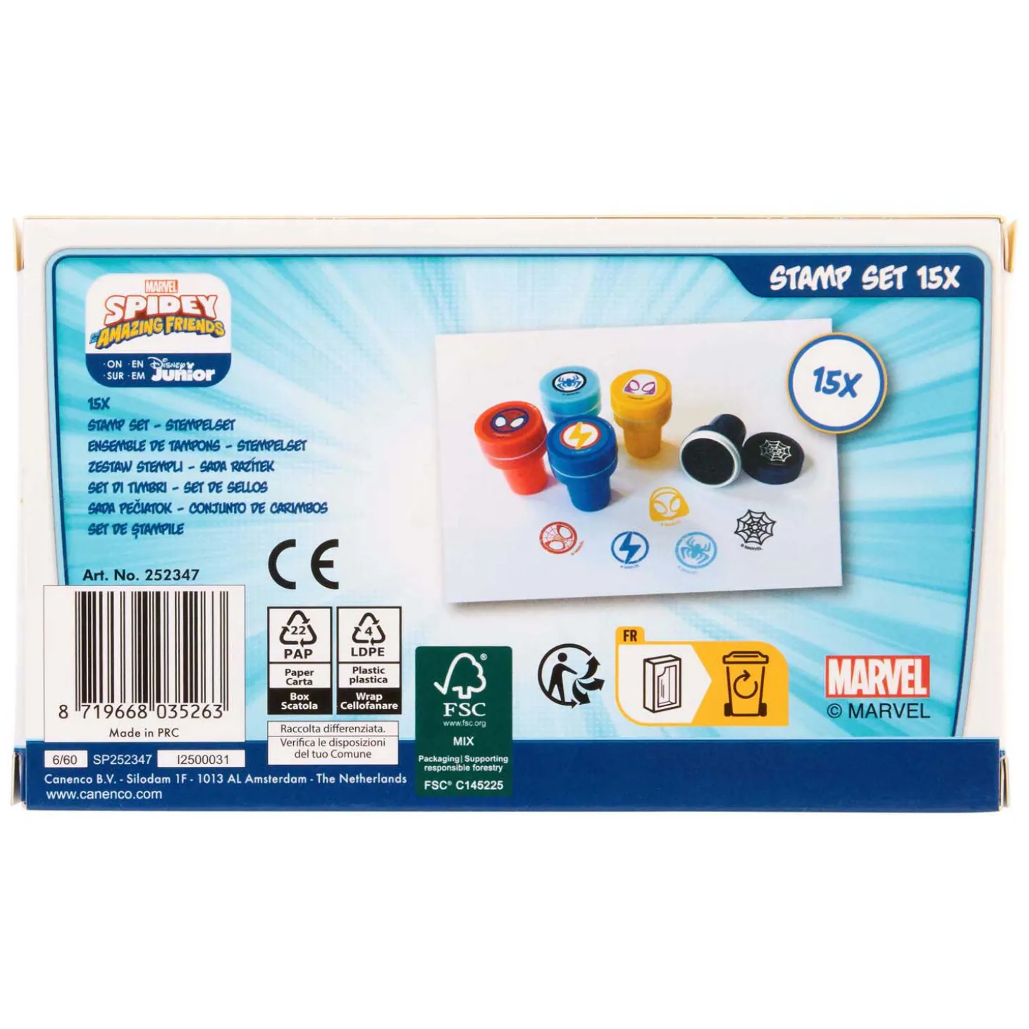 Spidey Stempelset, 15st.