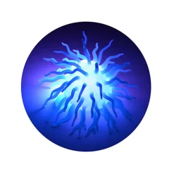 Spike Fluffy Bal met Licht, Ø 12cm