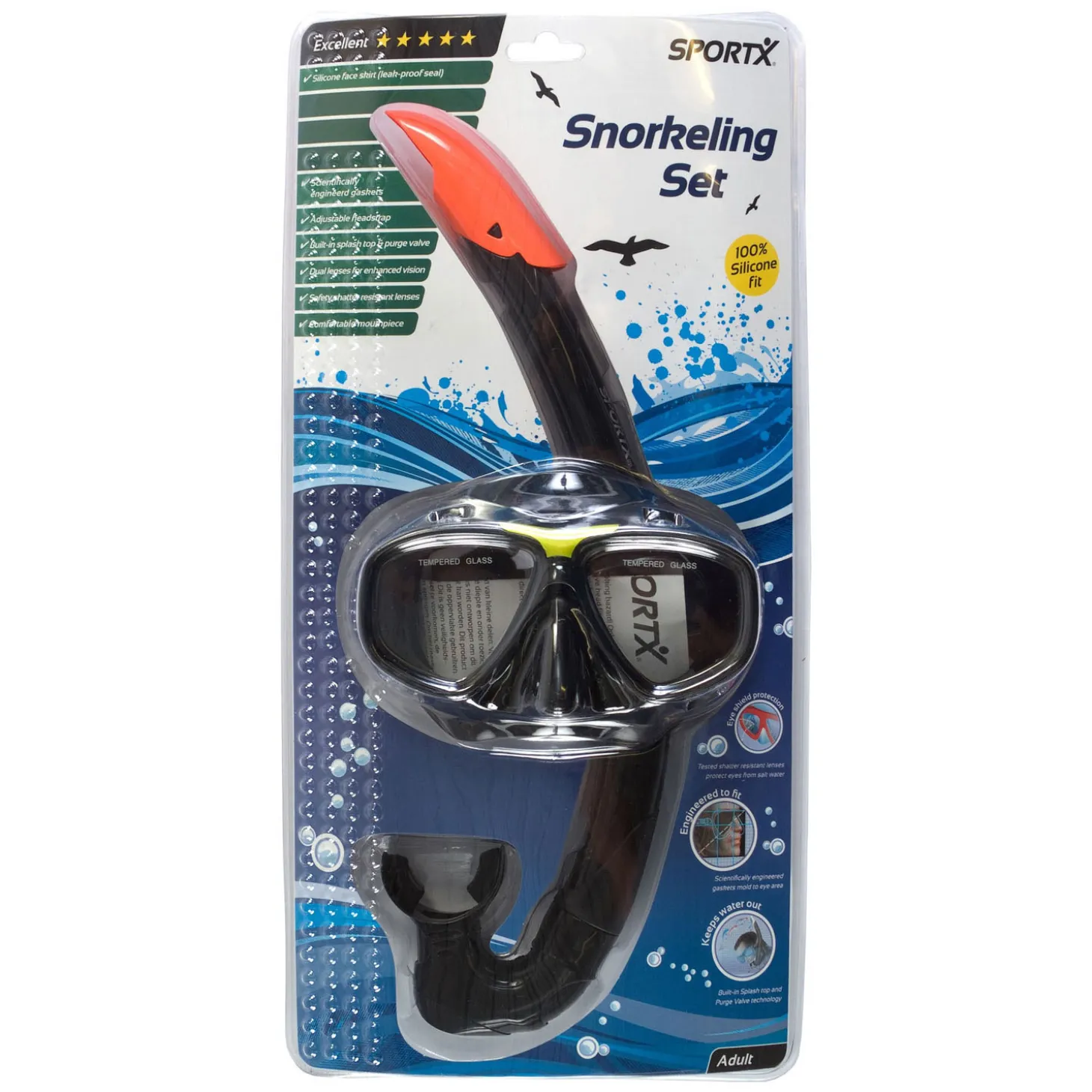 SportX Adult Snorkelset
