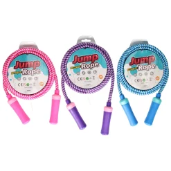 Springtouw Kleur Gestreept, 200cm