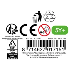 Springtouw met Gekleurde Kralen, 280cm