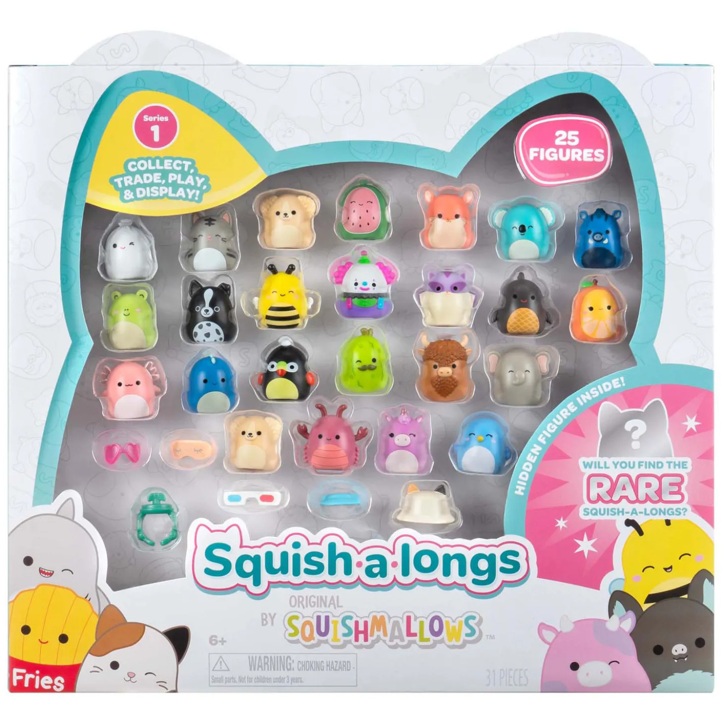 Squishmallows - Squish-a-longs Speelfiguren Style 1, 25dlg.