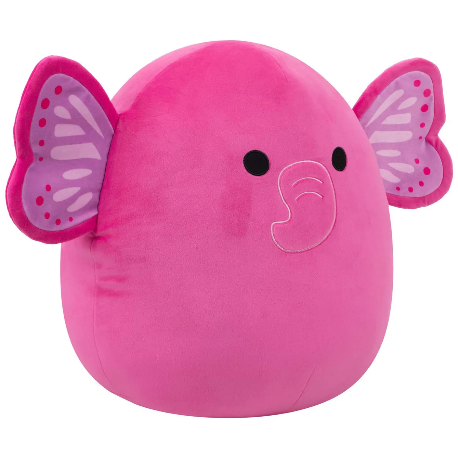 Squishmallows Knuffel Pluche - Evelyn The Hot Pink Butterfly Elephant - 40cm