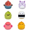 Squishmallows Knuffel Pluche Micromallows - Charles, Onel, Mo, Cookie, Reed, Layla, 6-Pack