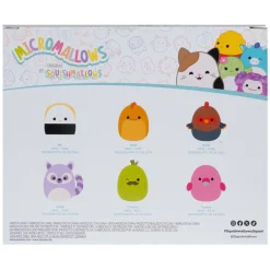 Squishmallows Knuffel Pluche Micromallows - Charles, Onel, Mo, Cookie, Reed, Layla, 6-Pack
