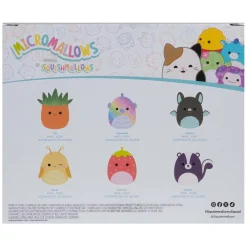 Squishmallows Knuffel Pluche Micromallows - Greer, Sloan, Emerald, Oz, Scarlet, Ald, 6-Pack