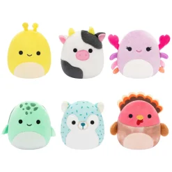 Squishmallows Knuffel Pluche - Micromallows Cailey, Connor, Gavi, Zarina, Hasani, Cole, 6-Pack