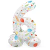 Staande Folieballon Joyful Party Cijfer 6 -72cm