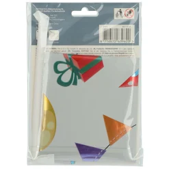 Staande Folieballon Joyful Party Cijfer 2 -72cm