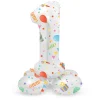 Staande Folieballon Joyful Party Cijfer 1 -72cm