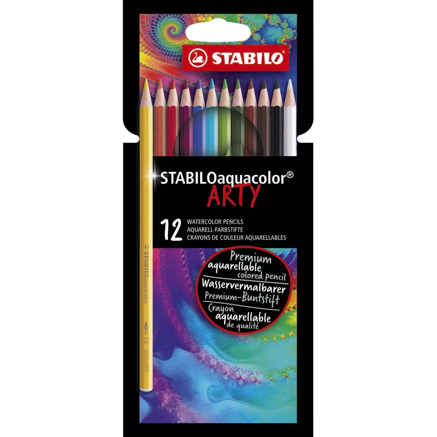 STABILO Aquacolor - Aquarel Kleurpotlood - ARTY - Set 12 St.