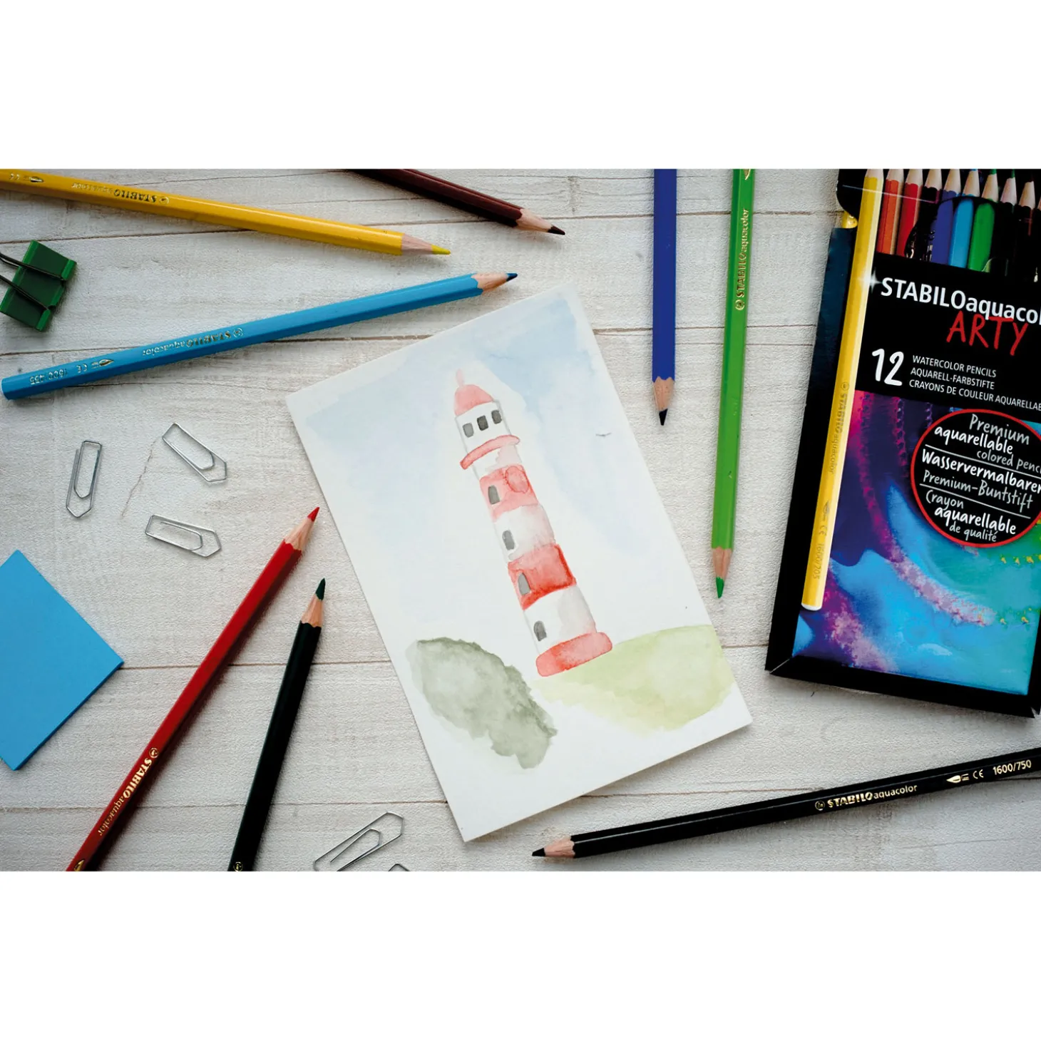 STABILO Aquacolor - Aquarel Kleurpotlood - Metalen Set 36 St.