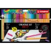 STABILO Creative Set - Pen 68 & Point 88 Pastel - ARTY - Combi Etui 36 Stuks