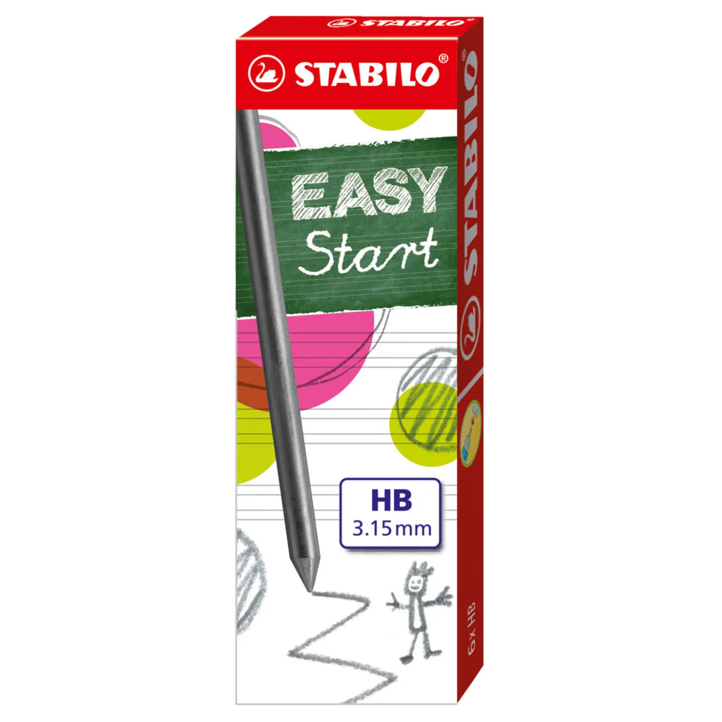 STABILO EASYergo 3.15 - Potloodvulling - Navullingen - 6 Stuks