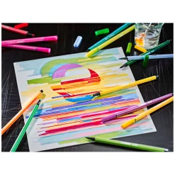 STABILO Pen 68 - Viltstift - Metalen Doos Met 50 Stuks