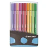 STABILO Pen 68 - Viltstift - ColorParade - Set 20 Stuks- Antraciet/Lichtblauw