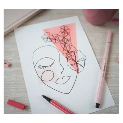 STABILO Pen 68 - Viltstift - Set met 6 Fluoriserende Stuks