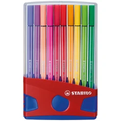 STABILO Pen 68 - Viltstift - ColorParade - Set 20 Stuks- Rood