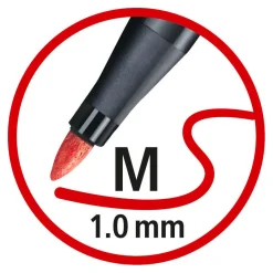 STABILO Pen 68 - Viltstift - ColorParade - Set 20 Stuks- Rood