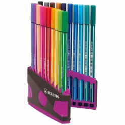 STABILO Pen 68 - Viltstift - ColorParade - Set 20 Stuks- Antraciet/Roze
