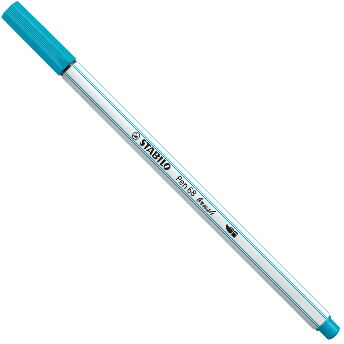 STABILO Pen 68 Brush - Viltstift - Lichtblauw (31)