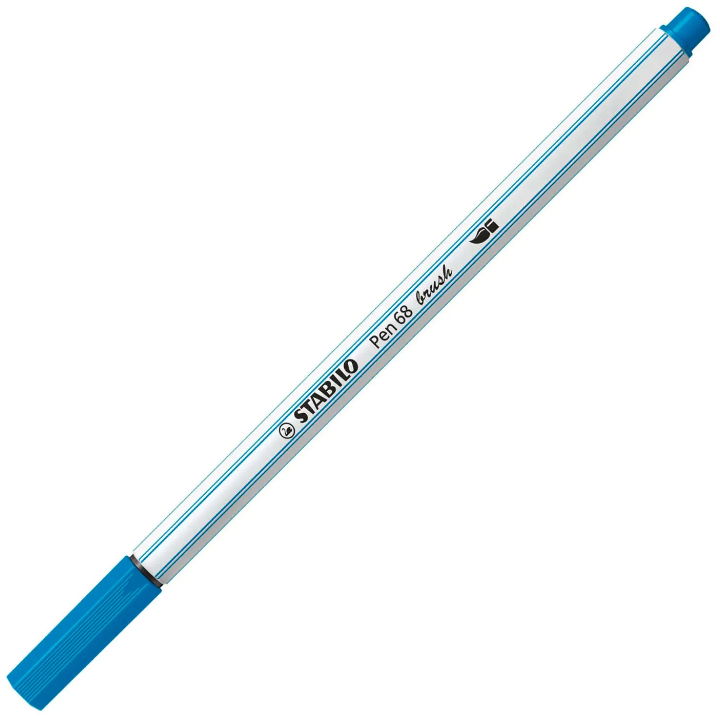 STABILO Pen 68 Brush - Viltstift - Lichtblauw (31)