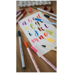 STABILO Pen 68 Brush - Viltstift - Lichtblauw (31)