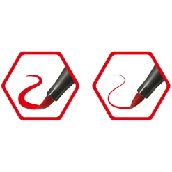 STABILO Pen 68 Brush - Viltstift - Bleek Vermiljoen (30)