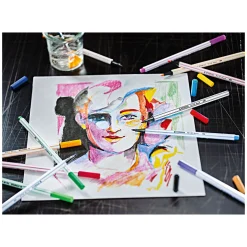 STABILO Pen 68 Brush - Viltstift - ARTY - Set Met 24 Stuks