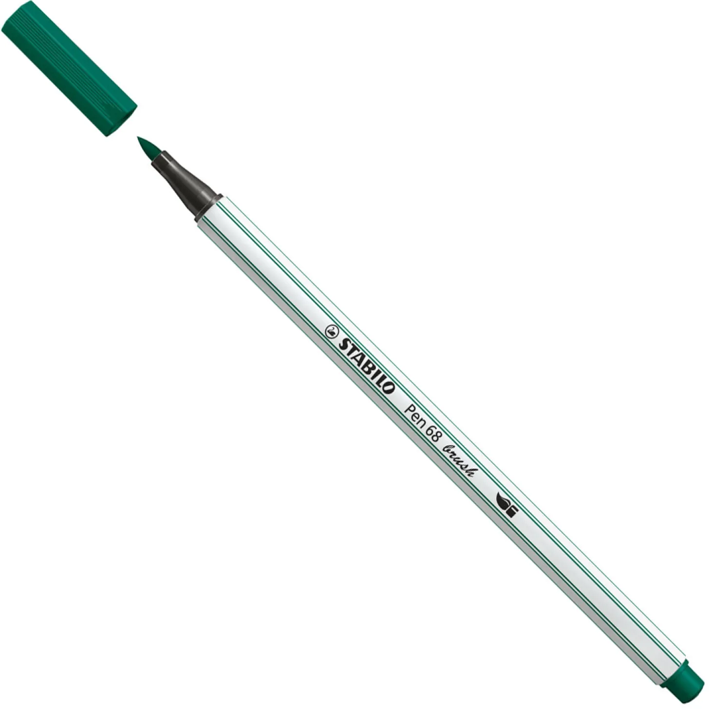STABILO Pen 68 Brush - Viltstift - Turquoise Groen (53)
